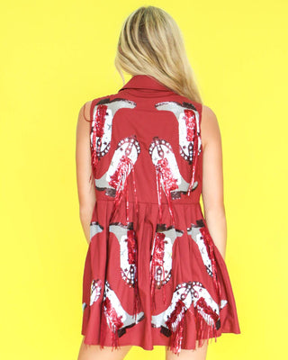 Queen Of Sparkles - Boots Game Day Dress