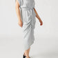 Steve Madden - SATIN TIE WAIST MIDI DRESS