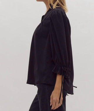 Entro - Scallop Hem Blouse