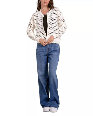 Elan - Candice Zip Cardigan Sweater