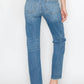 Artemis Vintage - Western Detailed High Rise Straight Jeans