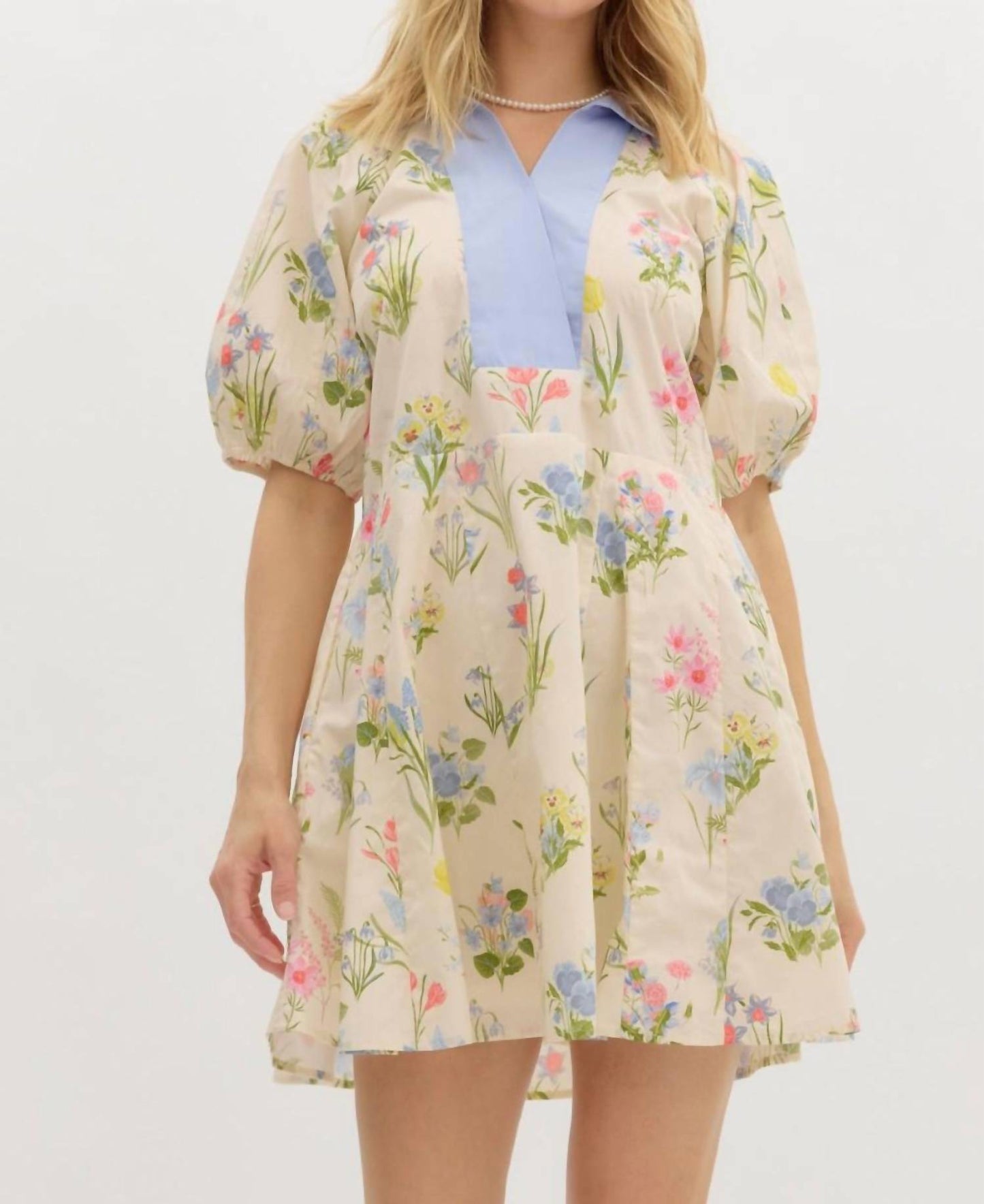 Entro - Halston Modern Floral Dress