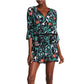 Kate Spade - Jardin Crepe Floral Bell Sleeve Romper