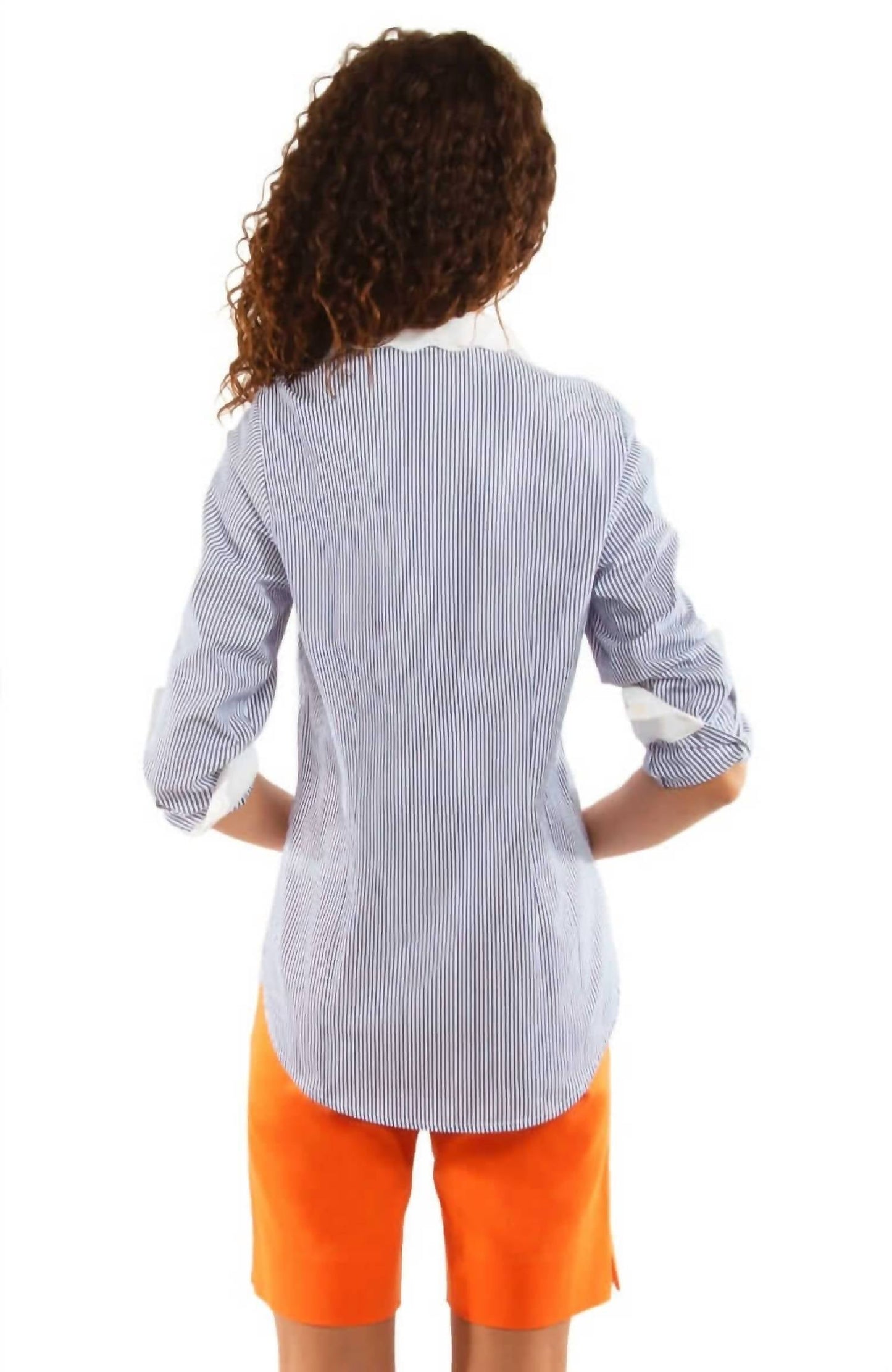 Gretchen Scott - Pique Pinstripe Top