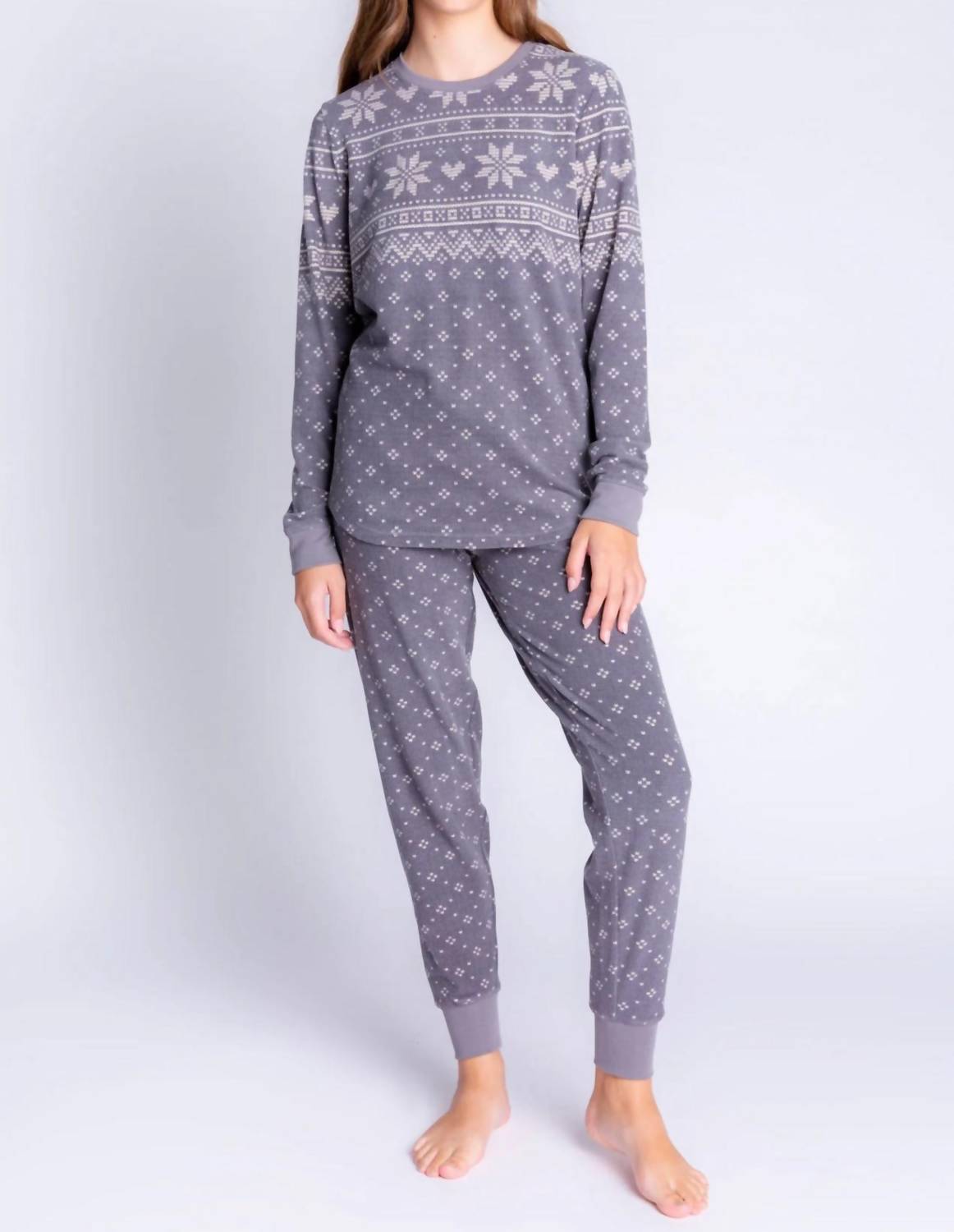 Pj Salvage - Fair Isle Long Sleeve Lounge Top