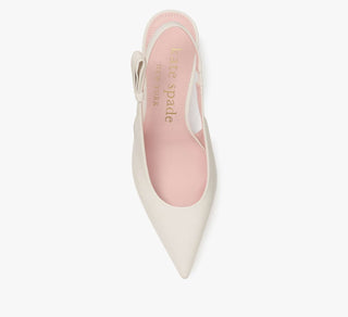 Kate Spade - Riley Slingback Smooth Leather Kitten Heel