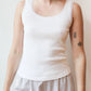 Donni. - Vintage Rib Lace Tank Top