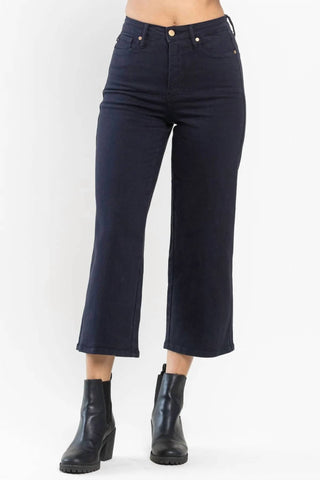Judy Blue - Cropped Wide Leg Jean