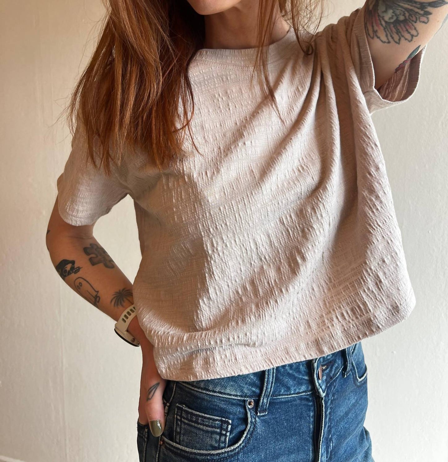 Z Supply - Briggs Cropped Textured Tee