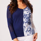 Angel Apparel - Abstract V-neck Top