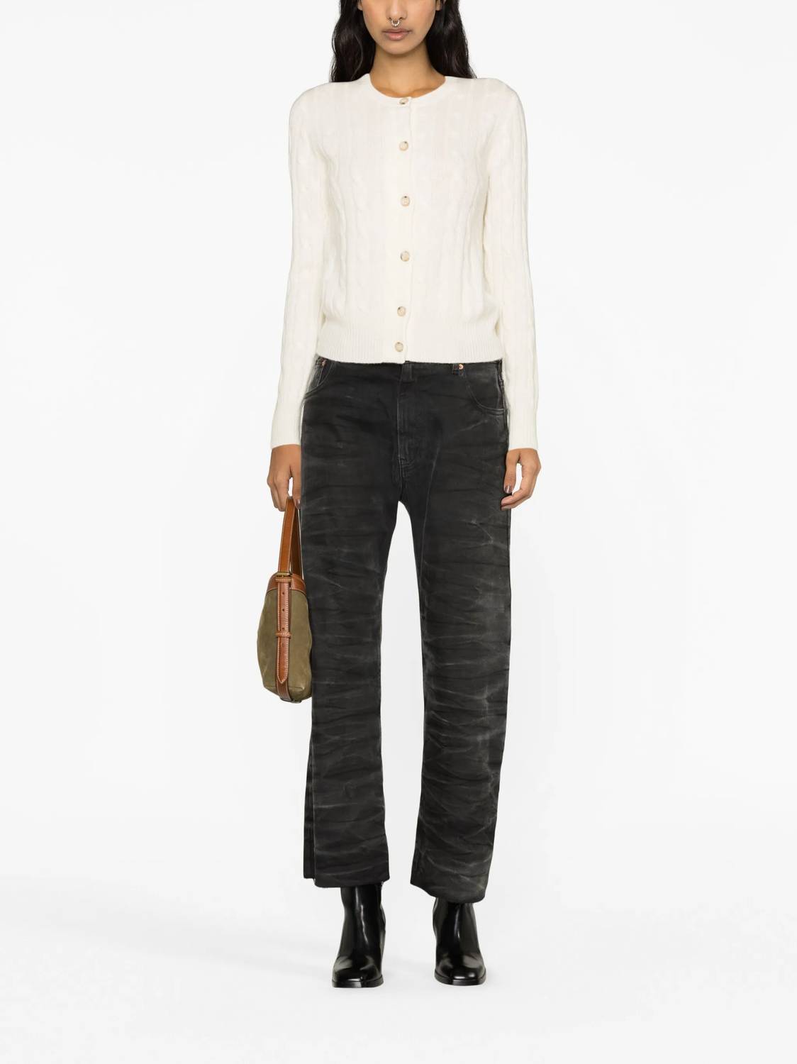 Polo Ralph Lauren - Melange Cable Cashmere Cardigan