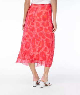 Esqualo - Fancy Animal Print Mesh Skirt