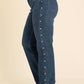 Judy Blue - Straight Dome Studs Detail Jeans