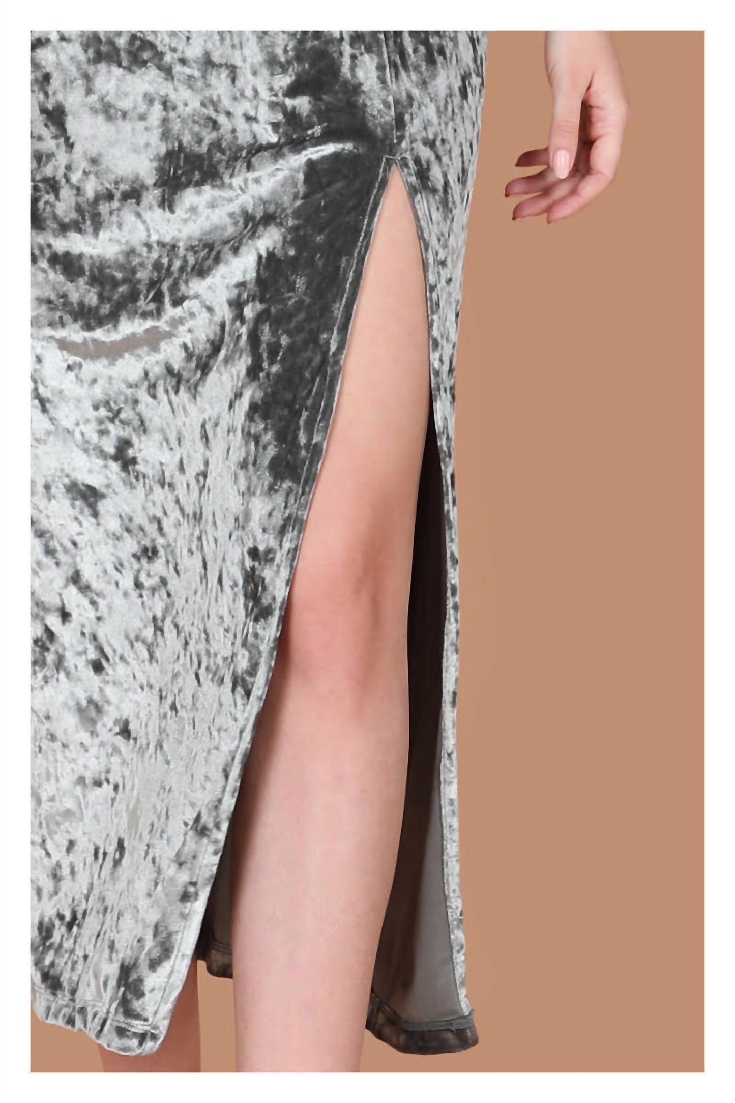 -Bl^Nk- - Heavenly Crushed Velvet Dress