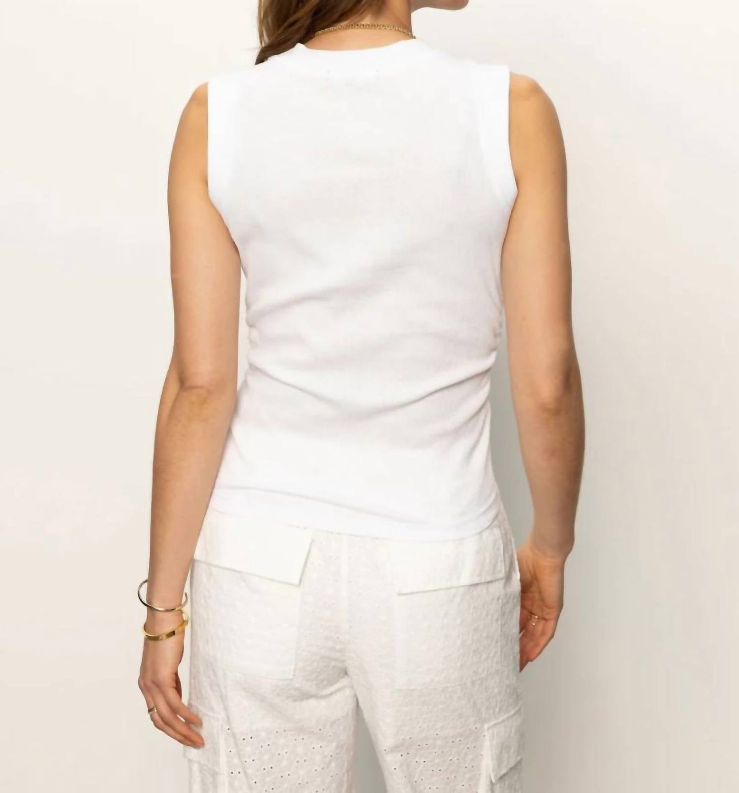 Sanctuary - Ribbed Ruched Tank