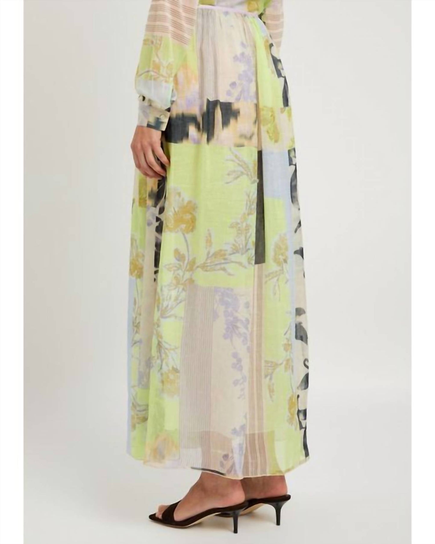 Forte Forte - Secret Garden Print Linen Silk Skirt
