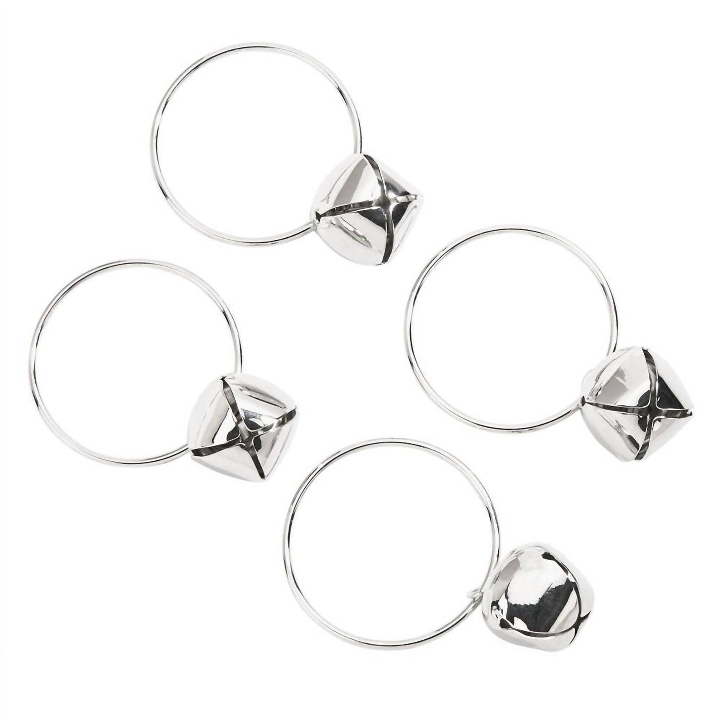Creative Gifts International - Jingle Bell Napkin Rings, Set Of 4