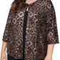 Alex Evenings - Stretch Sequin Mock Twin Set Top - Plus