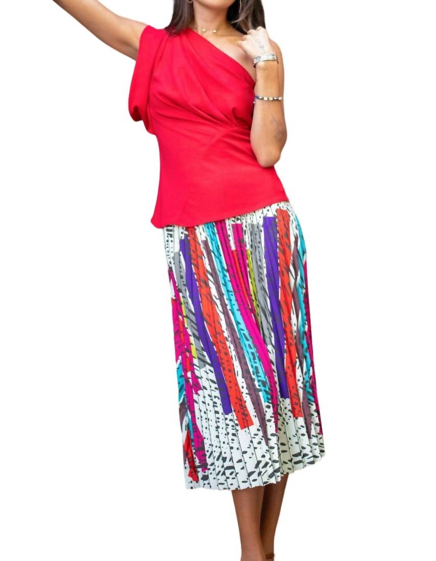 Eva Franco - Women's Ingrid Pleated Midi Skirt