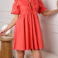 Entro - One Step Closer Bubble Sleeve Dress