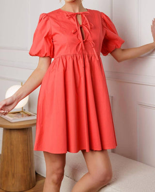 Entro - One Step Closer Bubble Sleeve Dress