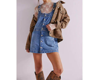 Free People - Edie Denim Skirtall