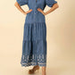 Hale Bob - Halebob Chambray Tencel Maxi Embroidery Dress