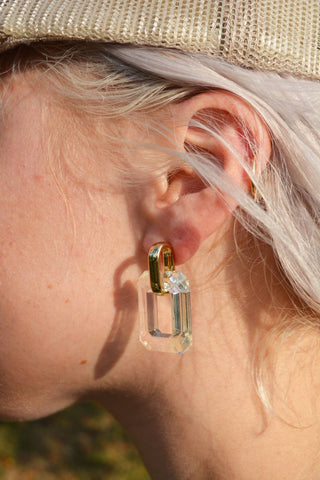 Mary Kathryn Designs - Women Iridescent Acrylic Drop Earrings