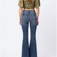 Judy Blue - Contrast Trouser Flare Jeans