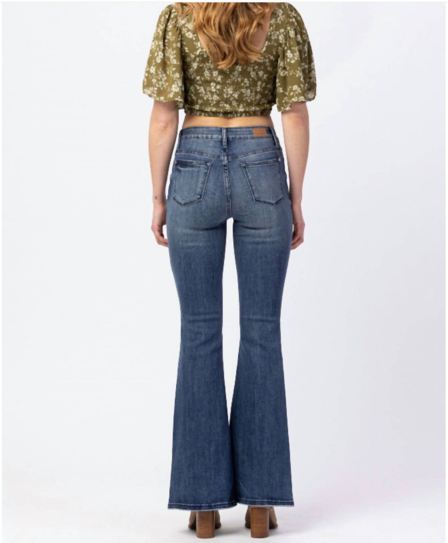 Judy Blue - Contrast Trouser Flare Jeans