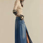 Free People - Come As You Are Denim Maxi Skirt