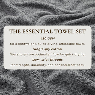 Cotton Terry Bath Towel Set - Cooper Collection