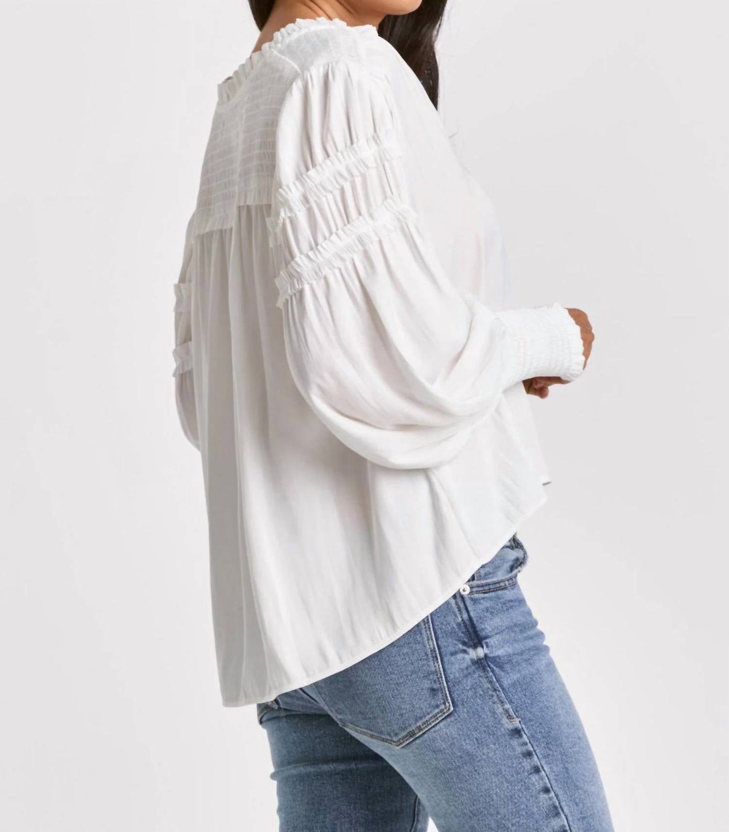 Dear John Denim - Women's Jolene Ruched Sleeve Top