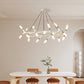 41" White & Golden Modern Chandelier Light Fixture