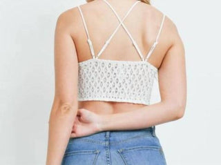 Zenana - Crochet Lace Bralette With Bra Pads