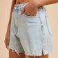 Anniewear - Women's The Jen Comfort Stretch Distressed Hem Shorts