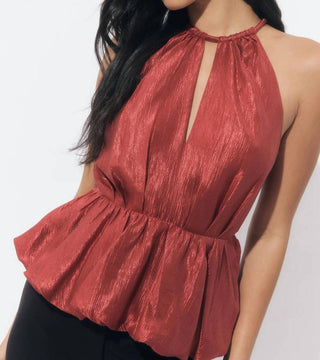 Adelyn Rae - Lidia Textured Halter Top