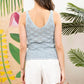 Blu Pepper - Open Weave Pattern Tank Top