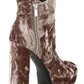 Gianni Bini - Women's Didier Velvet Platform Block Heel Booties