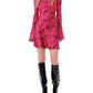 Ganni - Printed Satin Mini Dress