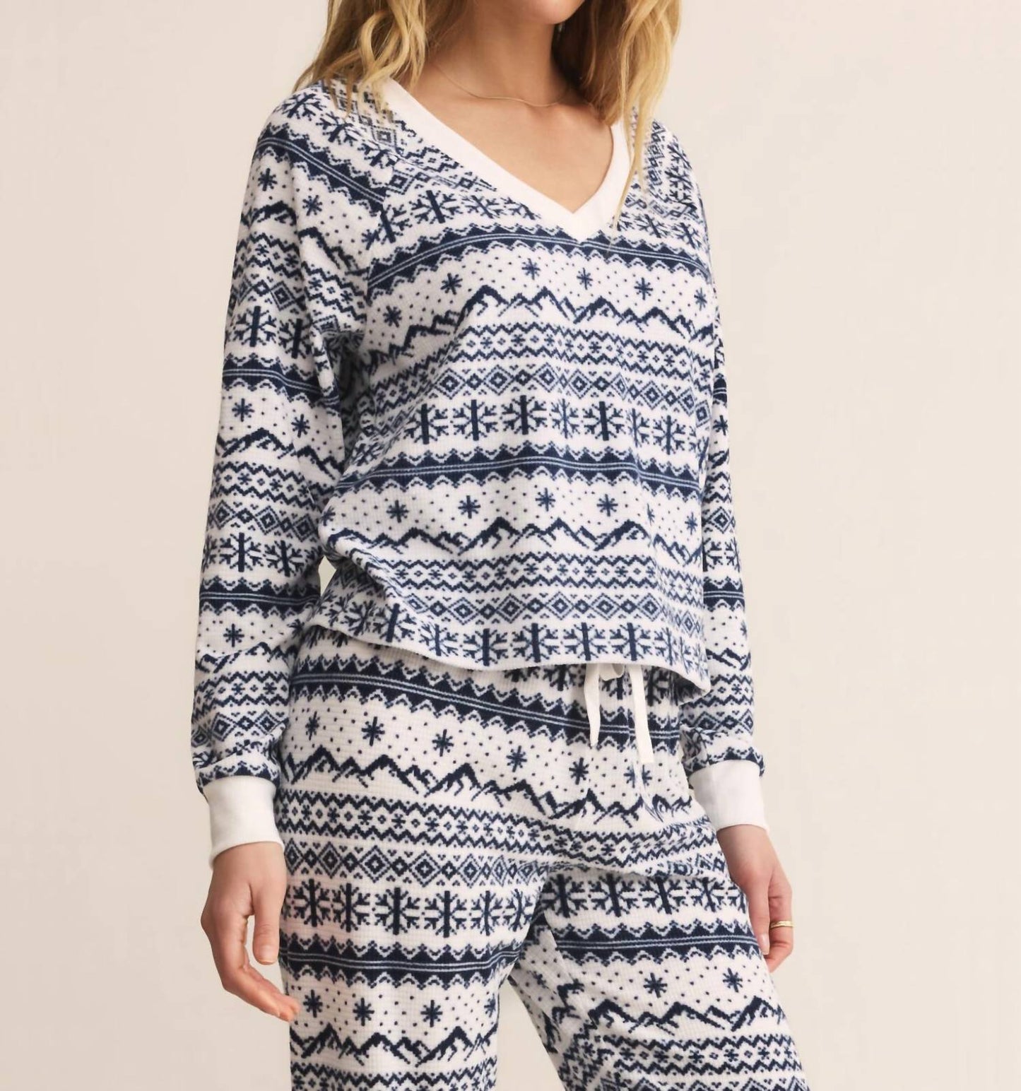 Z Supply - Slopes Fairisle Long Sleeve Top