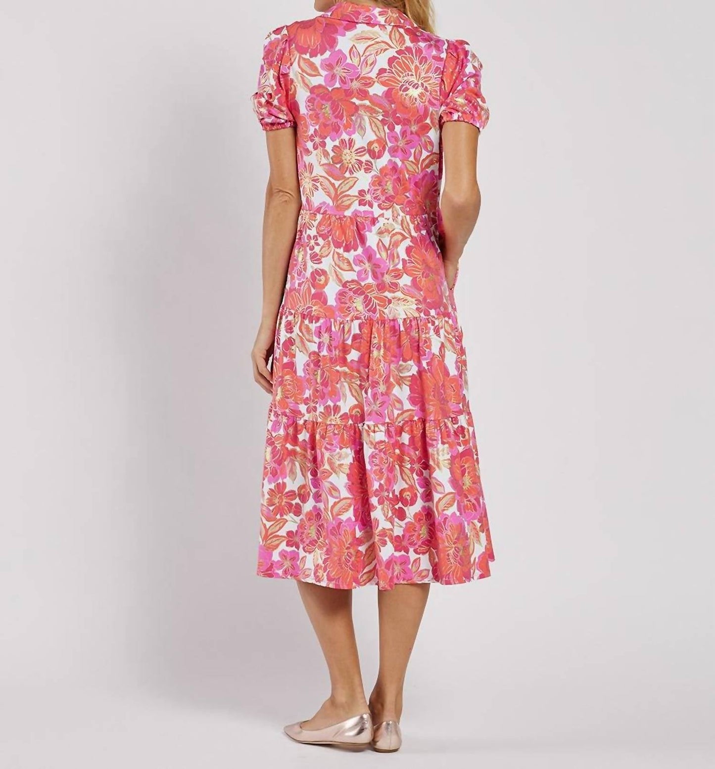 Jude Connally - Portia V-neck Midi Dress