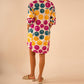 Care Tucker - Preslie Poplin Shirt Dress - All Over Smiley