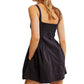 Free People - Astrid Oxford Square Neck Sleeveless Mini Dress