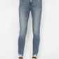 Judy Blue - High Waist Tummy Control Vintage Wash Destroyed Hem Skinny Jeans