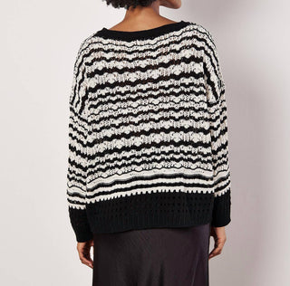Apricot - Skyline Stripe Sweater