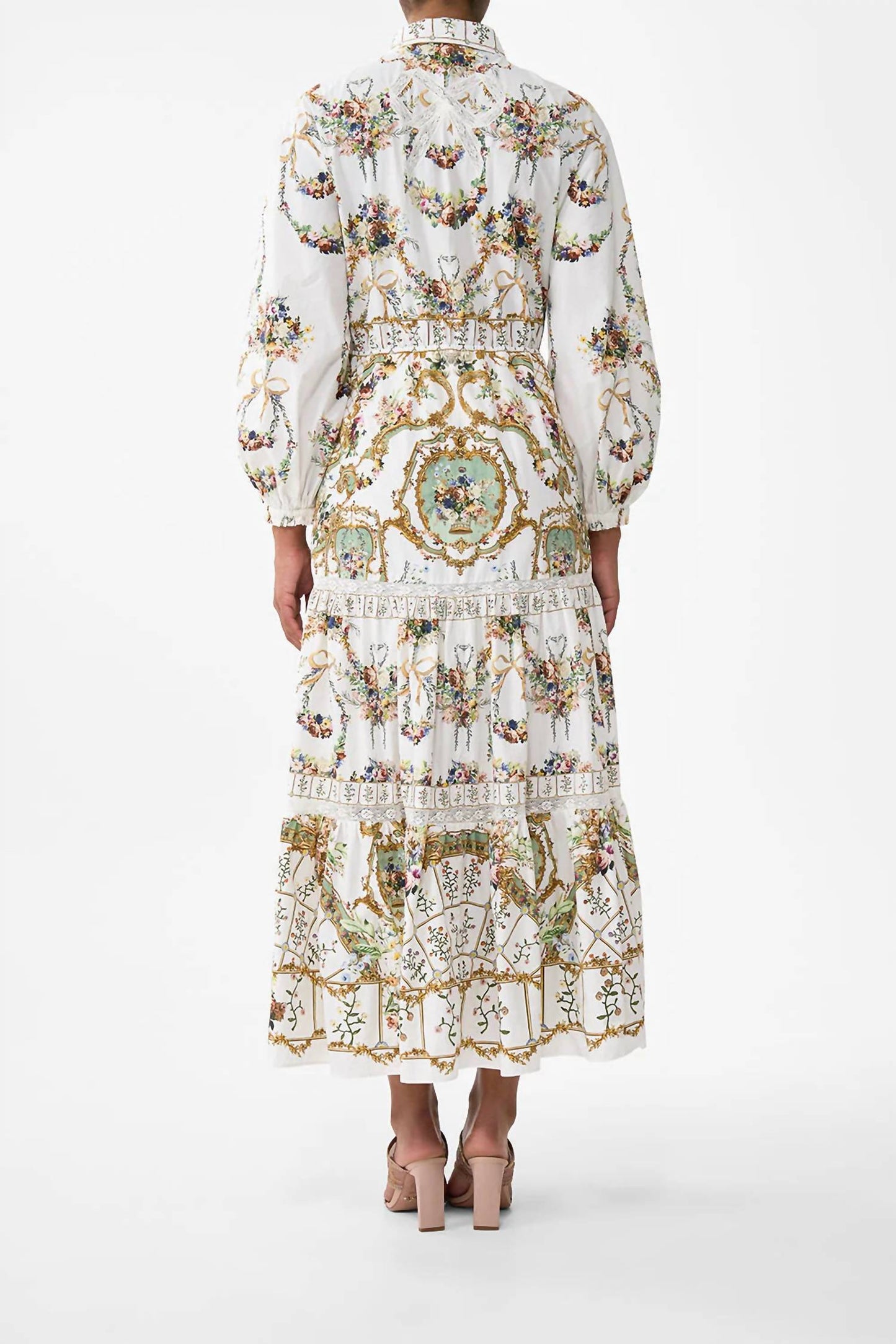 Camilla - Tiered Long Shirt Dress