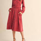 &Merci - Suede Shirt Dress
