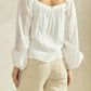 Abel Fragrance - Heart Neck Woven Top