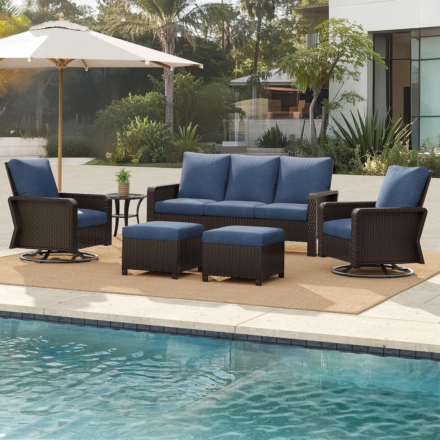 TL A Three-Seater Sofa and Outdoor Seating Set